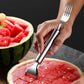 🍉✨ Furculiță 2 în 1 din Oțel Inoxidabil pentru Fructe – Taie și Servește Rapid! 🍴😋