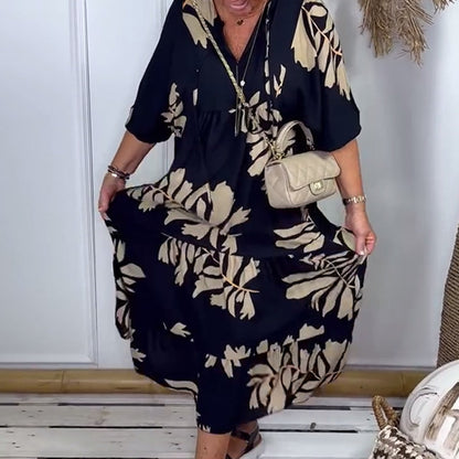 👗Rochie lejeră cu imprimeu delicat – ideală pentru vară