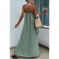 💗👗👗Rochie maxi ușoară fără bretele cu crăpătură laterală