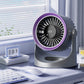 ❄️✨ Ventilator Mini Reîncărcabil cu Montare pe Perete și LED – Răcire 360°, Viteză Reglabilă și Economie de Spațiu! 🔋💡