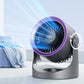 ❄️✨ Ventilator Mini Reîncărcabil cu Montare pe Perete și LED – Răcire 360°, Viteză Reglabilă și Economie de Spațiu! 🔋💡
