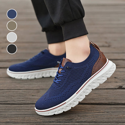 🦶3D Support & Cushioning, Pain-Free Walking✨ Men's Supportive Sneakers – Arch Support & Shock-Absorbing Rubber Sole ✨