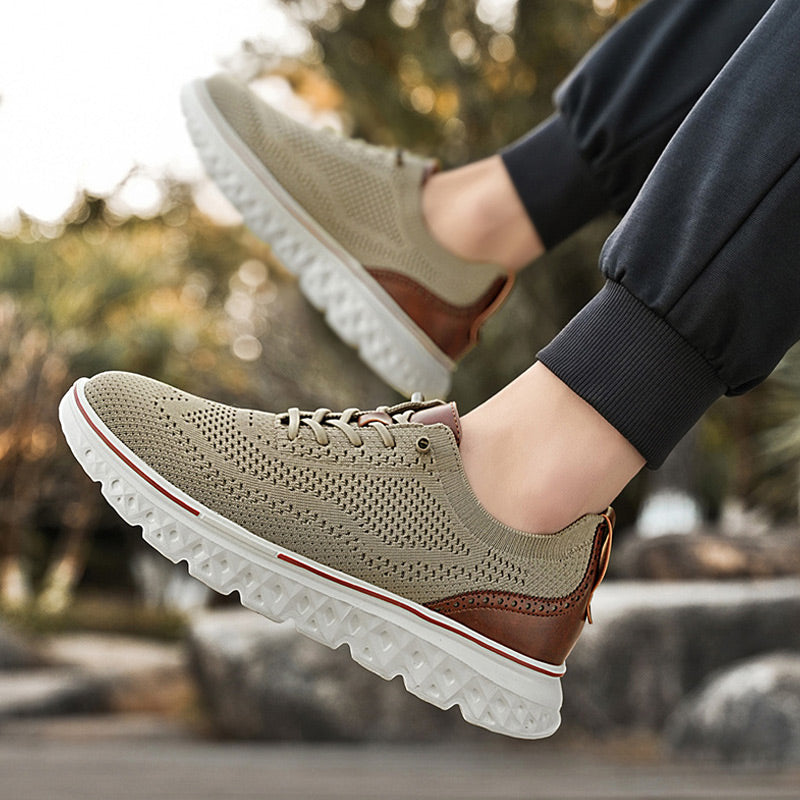 🦶3D Support & Cushioning, Pain-Free Walking✨ Men's Supportive Sneakers – Arch Support & Shock-Absorbing Rubber Sole ✨