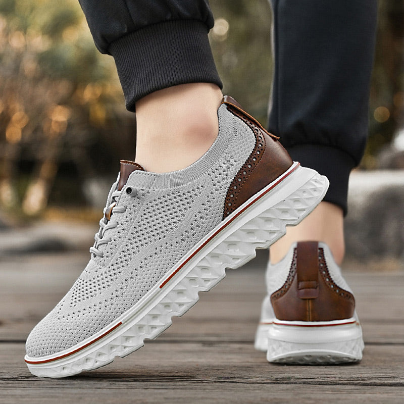 🦶3D Support & Cushioning, Pain-Free Walking✨ Men's Supportive Sneakers – Arch Support & Shock-Absorbing Rubber Sole ✨