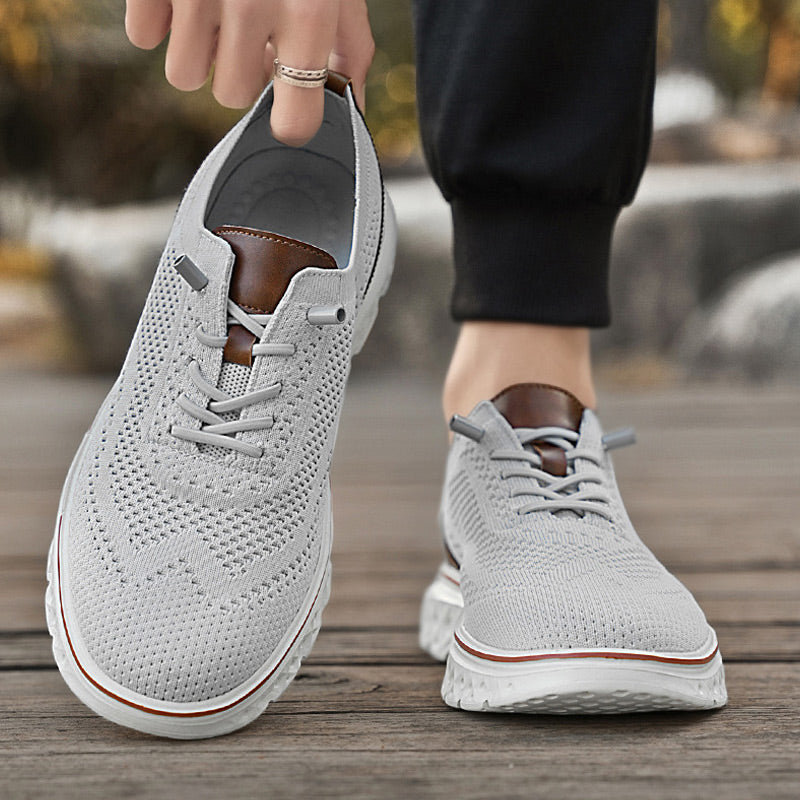 🦶3D Support & Cushioning, Pain-Free Walking✨ Men's Supportive Sneakers – Arch Support & Shock-Absorbing Rubber Sole ✨