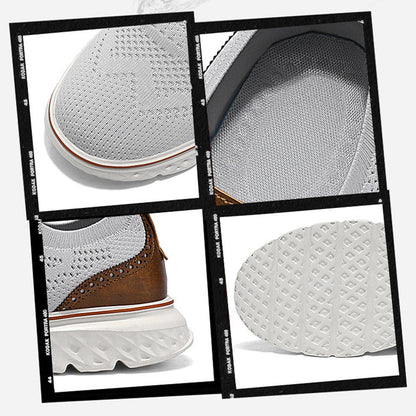 🦶3D Support & Cushioning, Pain-Free Walking✨ Men's Supportive Sneakers – Arch Support & Shock-Absorbing Rubber Sole ✨