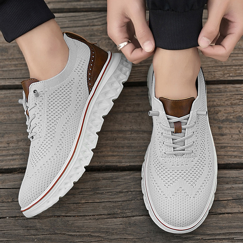 🦶3D Support & Cushioning, Pain-Free Walking✨ Men's Supportive Sneakers – Arch Support & Shock-Absorbing Rubber Sole ✨