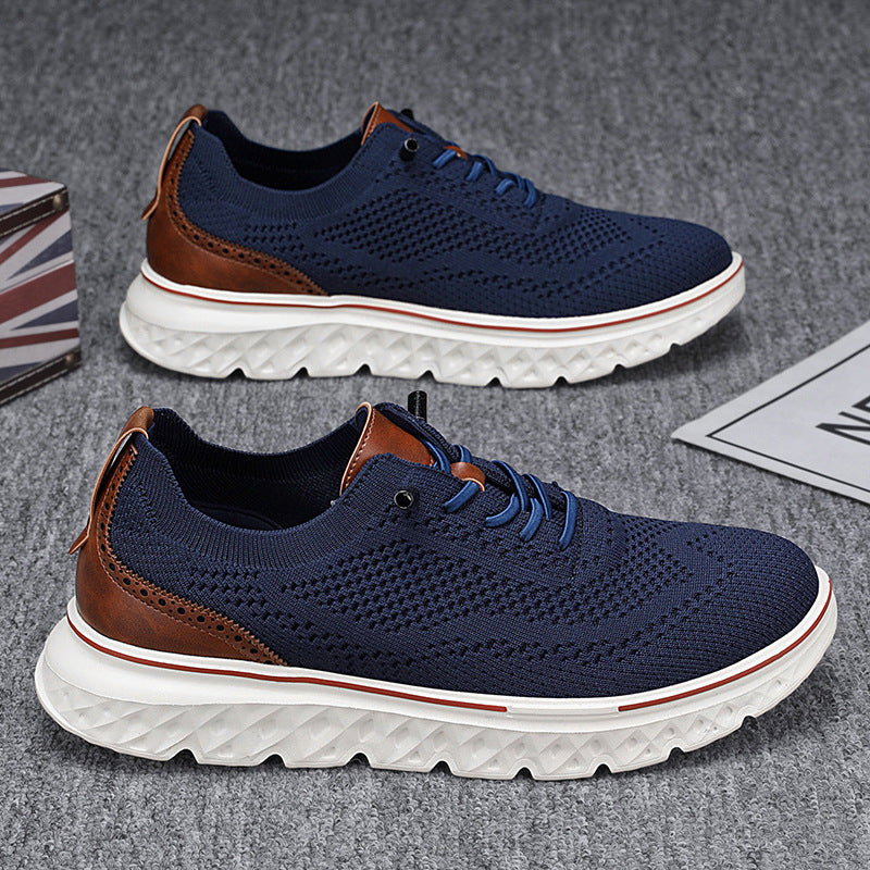 🦶3D Support & Cushioning, Pain-Free Walking✨ Men's Supportive Sneakers – Arch Support & Shock-Absorbing Rubber Sole ✨