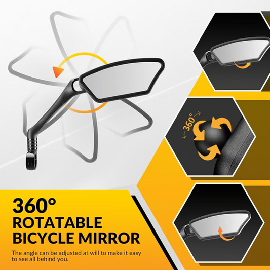 🔥 Regular oglindă retrovizoare pentru biciclete rotativă 360 🚲🛵🏍️