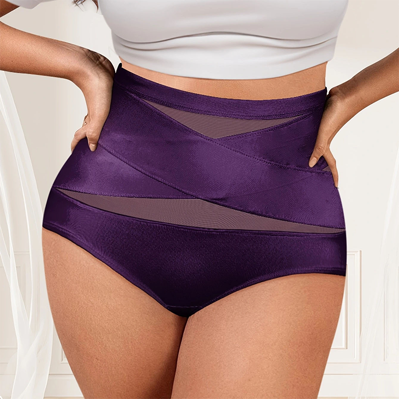 🩺Antibacterial Cotton Gusset, Healthy Care✨ Plus-Size High-Waist Tummy Control Panties – Antibacterial Cotton Gusset & Precise Stitching | Reduces Friction, All-Day Freshness ✨