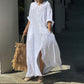 Femeii Casual Shirt rochie lungă cu buzunar