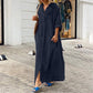 Femeii Casual Shirt rochie lungă cu buzunar