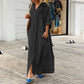 Femeii Casual Shirt rochie lungă cu buzunar