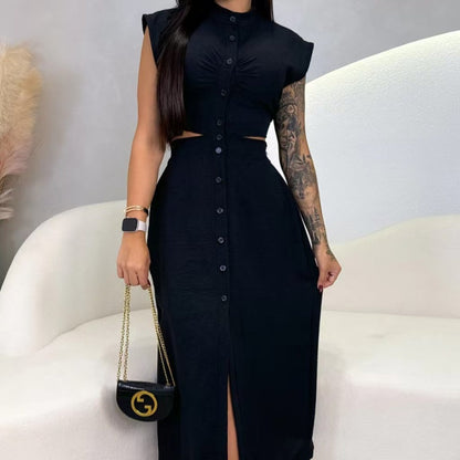 Rochie elegantă împărțită pentru femei