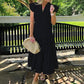 🎀Women’s Striped Tiered Ruffle Midi Dress💃