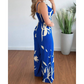 Women's Spaghetti Strap Backless Wide Leg Jumpsuit