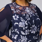 Rochie Midi din plasă cu imprimeu floral pentru femei