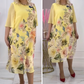 Rochie midi casual cu imprimeu floral pentru femei