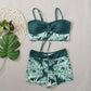 👙 Costum de Baie 2 Piese cu Imprimeu pentru Femei | Stil Modern & Confort la Plajă 🌊☀️
