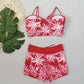 👙 Costum de Baie 2 Piese cu Imprimeu pentru Femei | Stil Modern & Confort la Plajă 🌊☀️