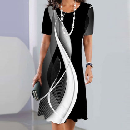 Rochie Monocromă Elegantă