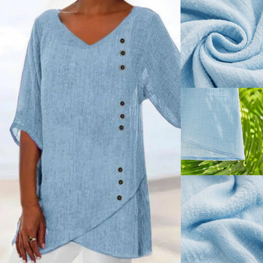 Women’s Loose V-Neck Top