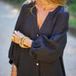 Femei Minimalist bumbac lenjerie V-neck rochie lungă