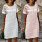 [M-3XL]💃Rochie casual cu guler rotund din dantelă pentru femei