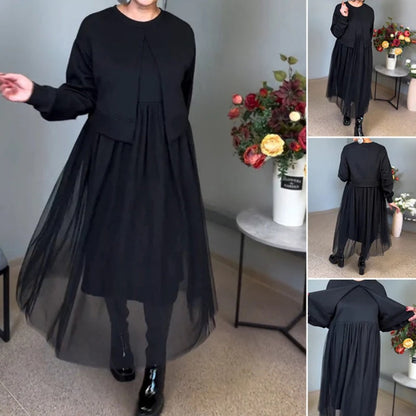 Rochie lungă cu mâneci lungi pentru femei