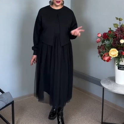 Rochie lungă cu mâneci lungi pentru femei