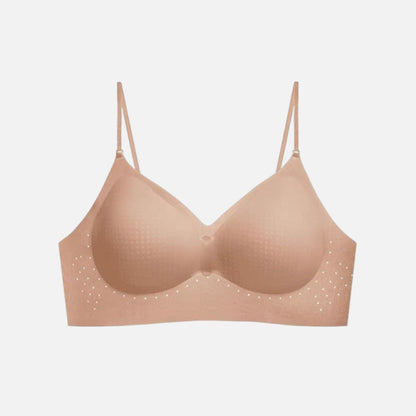☁️Seamless & Wireless, Skin-Friendly Comfort👙 Women's Seamless Wireless Bra – Fixed Cups, Invisible & Comfortable ✨