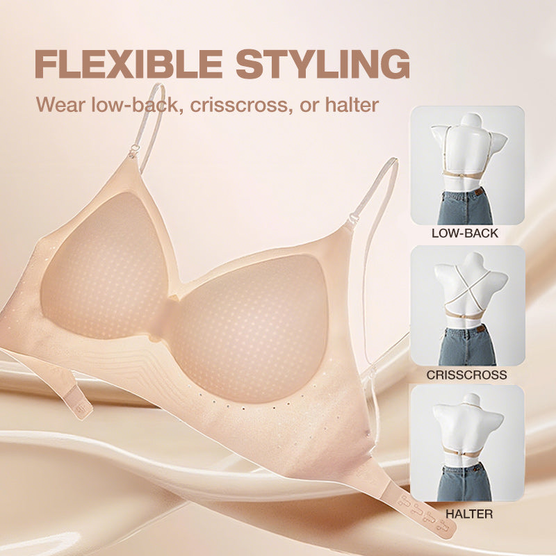 ☁️Seamless & Wireless, Skin-Friendly Comfort👙 Women's Seamless Wireless Bra – Fixed Cups, Invisible & Comfortable ✨