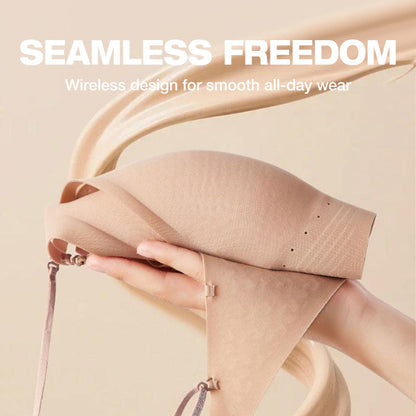 ☁️Seamless & Wireless, Skin-Friendly Comfort👙 Women's Seamless Wireless Bra – Fixed Cups, Invisible & Comfortable ✨