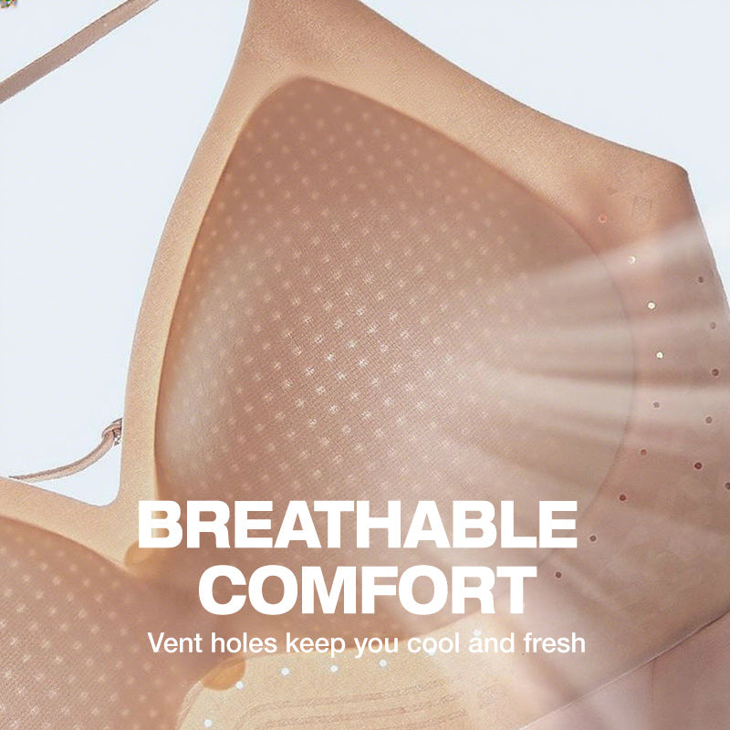 ☁️Seamless & Wireless, Skin-Friendly Comfort👙 Women's Seamless Wireless Bra – Fixed Cups, Invisible & Comfortable ✨
