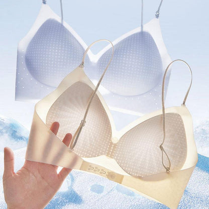 ☁️Seamless & Wireless, Skin-Friendly Comfort👙 Women's Seamless Wireless Bra – Fixed Cups, Invisible & Comfortable ✨