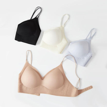 ☁️Seamless & Wireless, Skin-Friendly Comfort👙 Women's Seamless Wireless Bra – Fixed Cups, Invisible & Comfortable ✨