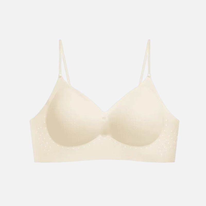 ☁️Seamless & Wireless, Skin-Friendly Comfort👙 Women's Seamless Wireless Bra – Fixed Cups, Invisible & Comfortable ✨