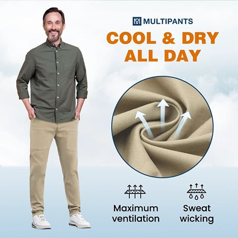 🔥 LAST DAY – 65% OFF 🏆 MultiPants High-Stretch Cargo Pants – 6 Pockets, Water-Repellent & Built to Move
