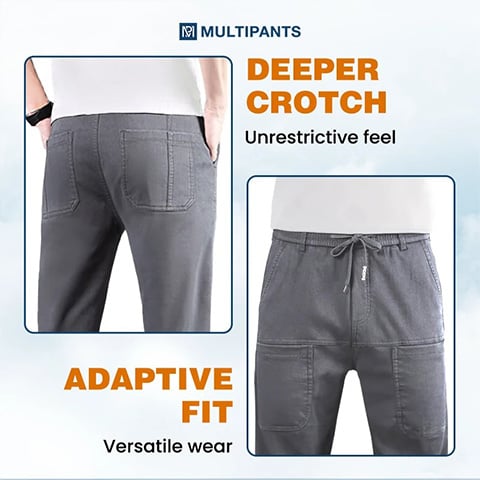 🔥 LAST DAY – 65% OFF 🏆 MultiPants High-Stretch Cargo Pants – 6 Pockets, Water-Repellent & Built to Move
