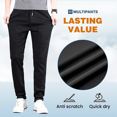 🔥 LAST DAY – 65% OFF 🏆 MultiPants High-Stretch Cargo Pants – 6 Pockets, Water-Repellent & Built to Move