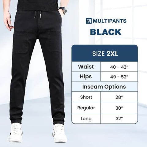 🏃Ultimate Stretch, Freedom to Move👖 MultiPants Stretchy Cargo Pants – Moisture-Wicking & Deep Crotch | Perfect for Active Lifestyle, Commute & Daily, All-Day Comfort ✨