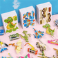 🦖🧩 Set Puzzle 3D Educativ cu Dinozauri – 50 de Piese Colorate pentru Creativitate & Gândire Spațială! 🎨✨