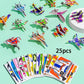 🦖🧩 Set Puzzle 3D Educativ cu Dinozauri – 50 de Piese Colorate pentru Creativitate & Gândire Spațială! 🎨✨