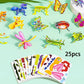 🦖🧩 Set Puzzle 3D Educativ cu Dinozauri – 50 de Piese Colorate pentru Creativitate & Gândire Spațială! 🎨✨