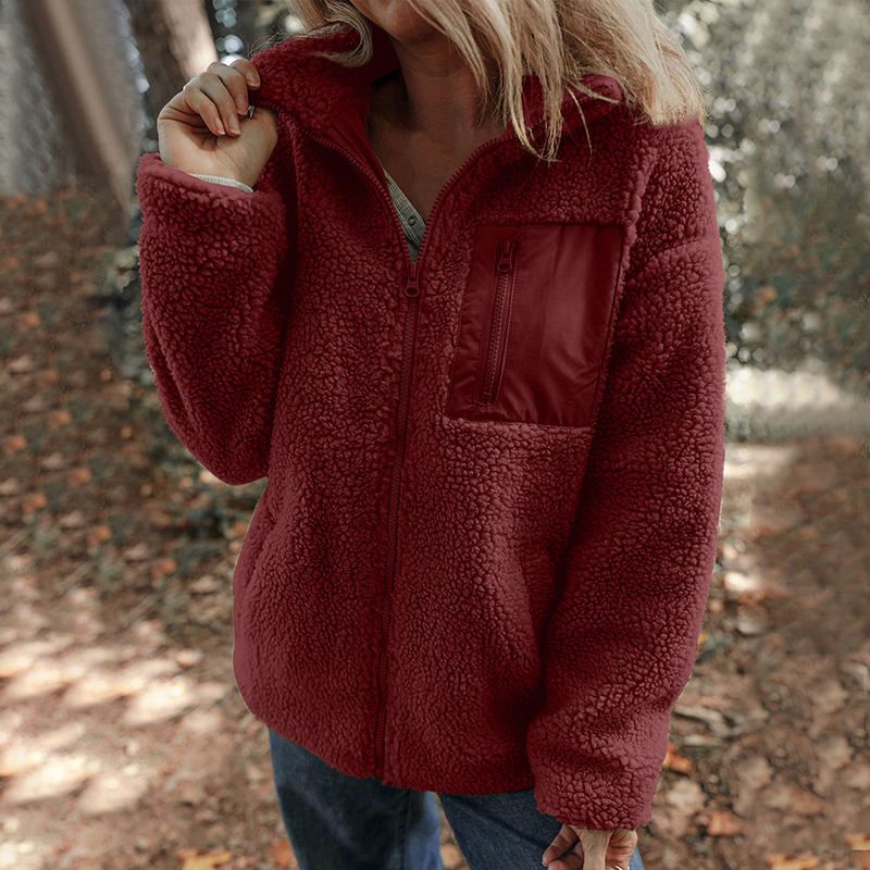🎉Winter Hot Sale 49% Off🌹Women’s Warm Zip-Up Coat with Chest Pocket