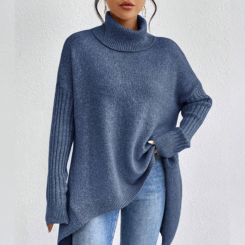 🎨Solid Color Versatile, Multi-Occasion🧶 Women's Solid Color Turtleneck Sweater – Easy to Style, Perfect for Work & Weekend ✨