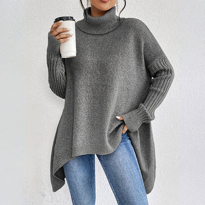 🎨Solid Color Versatile, Multi-Occasion🧶 Women's Solid Color Turtleneck Sweater – Easy to Style, Perfect for Work & Weekend ✨