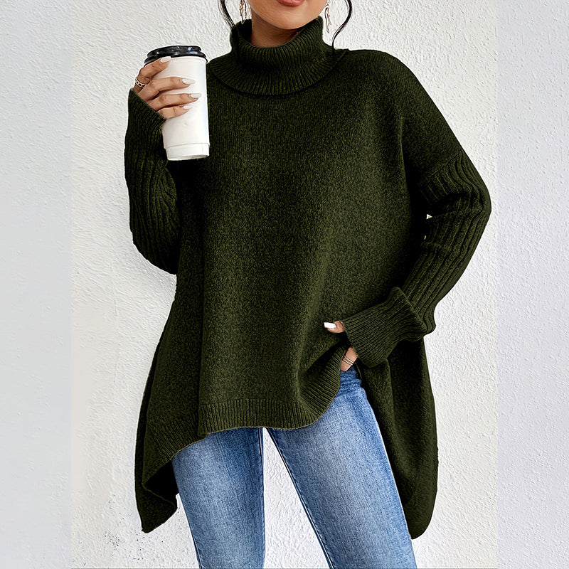 🎨Solid Color Versatile, Multi-Occasion🧶 Women's Solid Color Turtleneck Sweater – Easy to Style, Perfect for Work & Weekend ✨