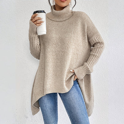 🎨Solid Color Versatile, Multi-Occasion🧶 Women's Solid Color Turtleneck Sweater – Easy to Style, Perfect for Work & Weekend ✨