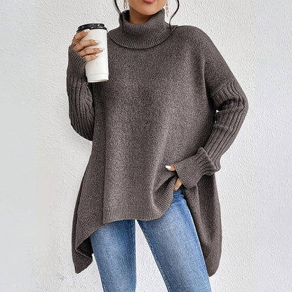 🎨Solid Color Versatile, Multi-Occasion🧶 Women's Solid Color Turtleneck Sweater – Easy to Style, Perfect for Work & Weekend ✨